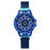 360 Degree Rotation Women Mesh Magnet Buckle Starry Sky Watch Luxury Fashion Ladies Geometric Quartz Watch Relogio Feminino