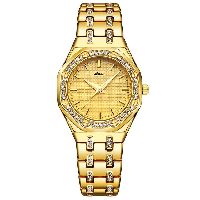 MISSFOX Women Watches Women Fashion Watch Luxury Brand Ladies Watch Waterproof Gold Quartz Watches