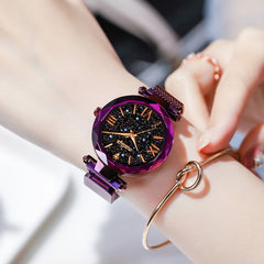 New Women Watches Magnetic Starry Sky Female Clock Quartz Wristwatch Fashion Ladies reloj mujer relogio feminino Shiny Trend
