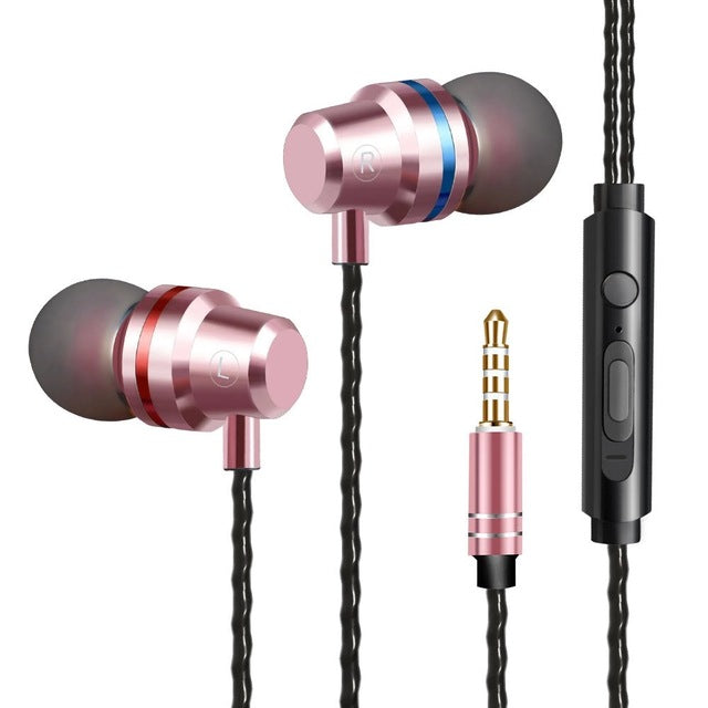 In-Ear Wired Earphone 3.5mm Earbuds Earphones Music Sport Gaming Headset With mic For IPhone Xiaomi Samsung Huawei Stereo