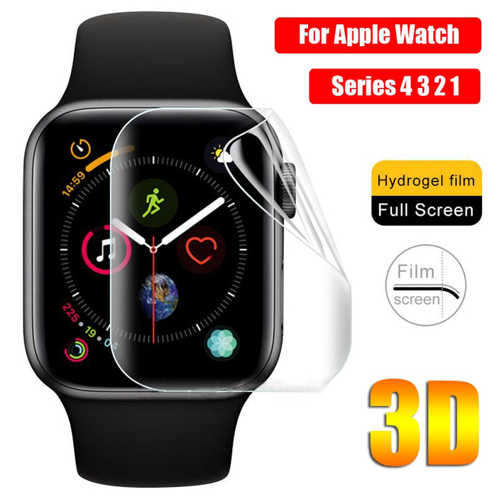 New Coming 3D TPU Hydrogel Protective Film Full Cover Screen Protectors For i-Watch Apple Watch Series 4 3 2 1 Soft Durable