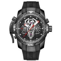 Reef Tiger/RT New Arrival All Black Brand Luxury Waterproof Wrist Watch Stainless Steel Chronograph Relogio Masculino RGA3591