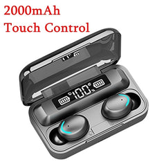 TWS Wireless Earphones Waterproof 6D Stereo Headsets Bluetooth 5.0 Touch Control Earbuds 300mAh Powerbank Headset With Mic