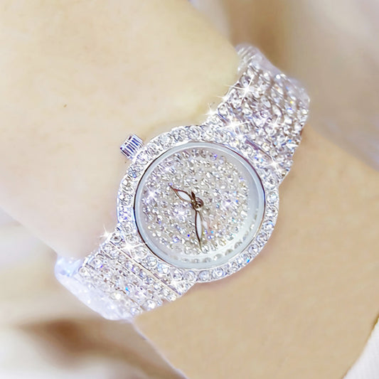 BS Women Watch Famous Luxury Brands Diamond Ladies Wrist Watches Female Small Wristwatch Rose Gold Watch Women