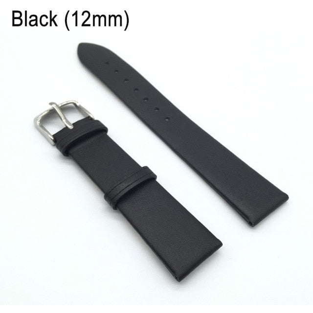 12/14/16/18/20/22mm Watch Band Strap Cow Leather Replacement Watchband for Men Women LL@17