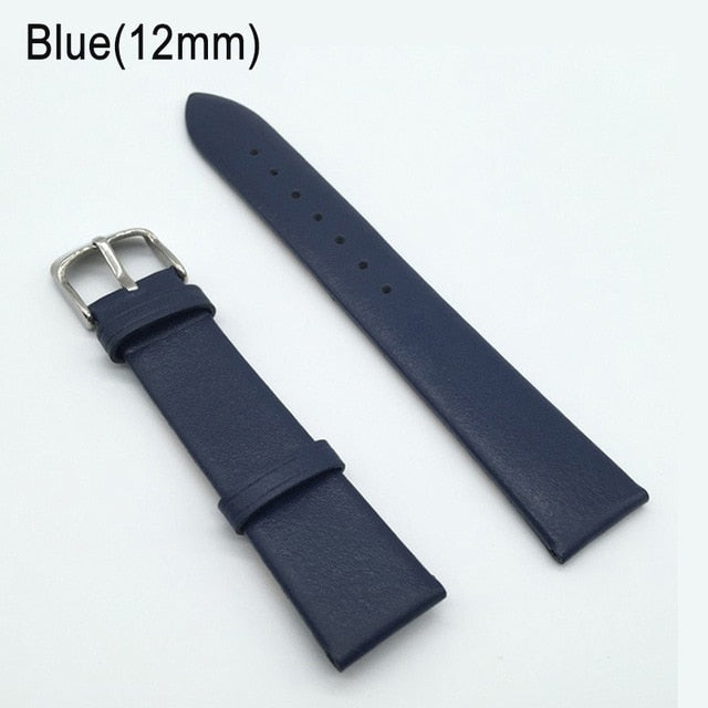 12/14/16/18/20/22mm Watch Band Strap Cow Leather Replacement Watchband for Men Women LL@17