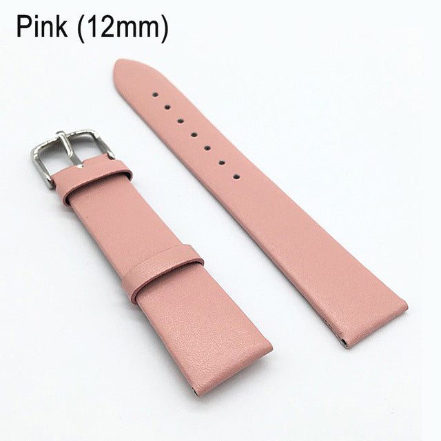 12/14/16/18/20/22mm Watch Band Strap Cow Leather Replacement Watchband for Men Women LL@17