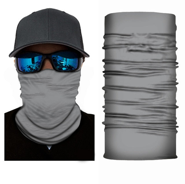 Solid and Printed Cycling Bandanas buffe Tube Scarf Neck Warmer Multi Function Headband Face Headwear Moto Bicycle Hijab Mask