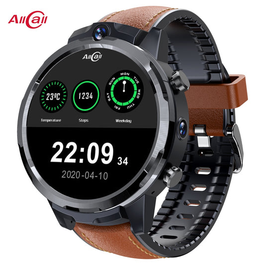 AllCall Awatch GT2 Smartwatch Men with GPS Tracker 4G SIM Card WiFi Waterproof Sports Smart Watch 2020 for Xiaomi Huawei Apple