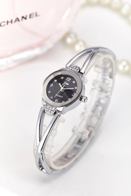 New Fashion Rhinestone Watches Women Luxury Brand Stainless Steel Bracelet watches Ladies Quartz Dress Watches reloj mujer Clock
