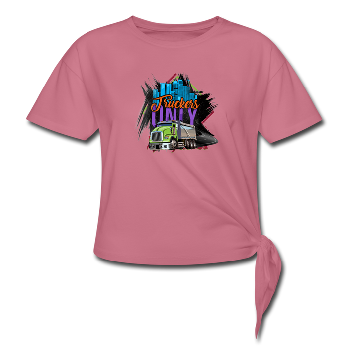 Truckers Only Women's Knotted T-Shirt - Ohboyee's market place