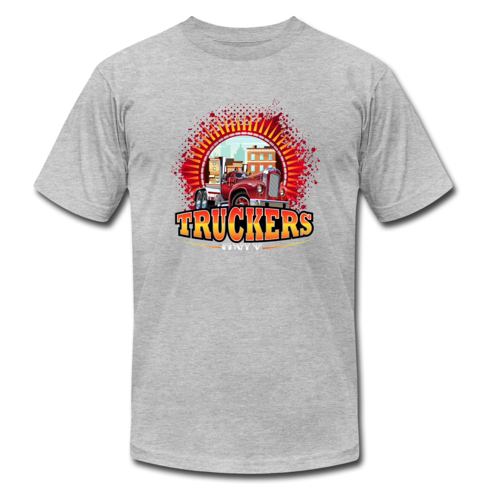 Truckers Only unisex Jersey T-Shirt by Bella - heather gray