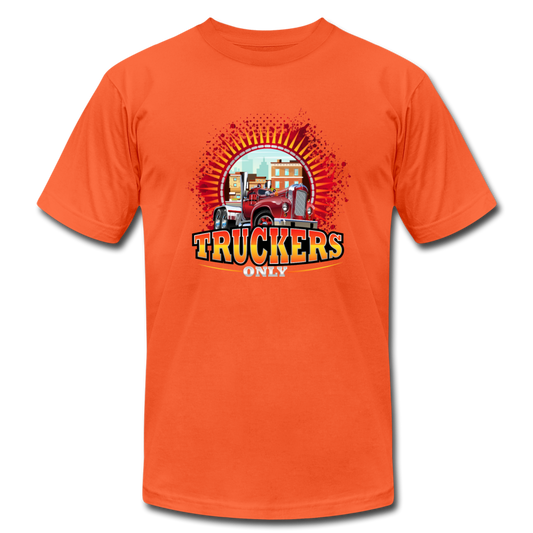 Truckers Only unisex Jersey T-Shirt by Bella - orange