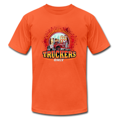 Truckers Only unisex Jersey T-Shirt by Bella - orange
